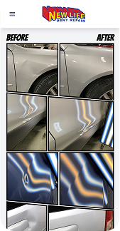 New Life Dent Repair Website Mobile 2